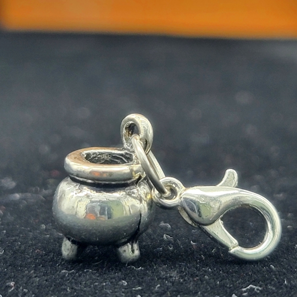 Clip On witch cauldron charms planner zipper pull clipon bracelet charms